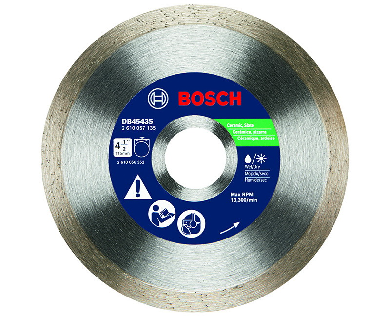 Bosch进口代理批发 博世 DB4543S 4.5" 连续轮缘金刚石锯片