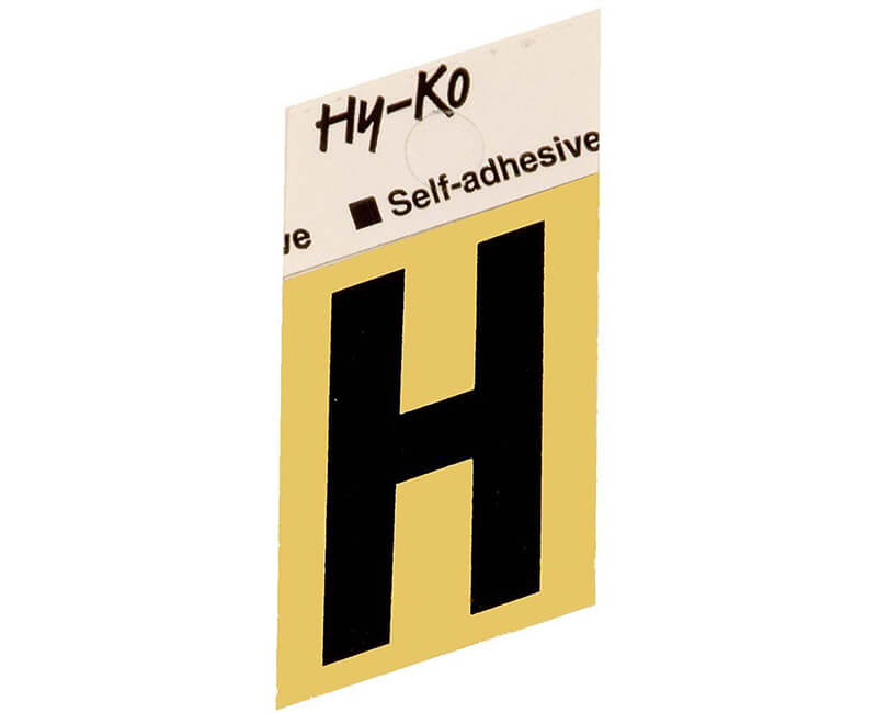 HY-KO Products进口代理批发 HY-KO 产品 GR10H 1-1/2" 金色字母 - H