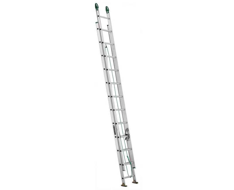 Louisville AE3228 Extension Ladder, Aluminum, 28 ft, I