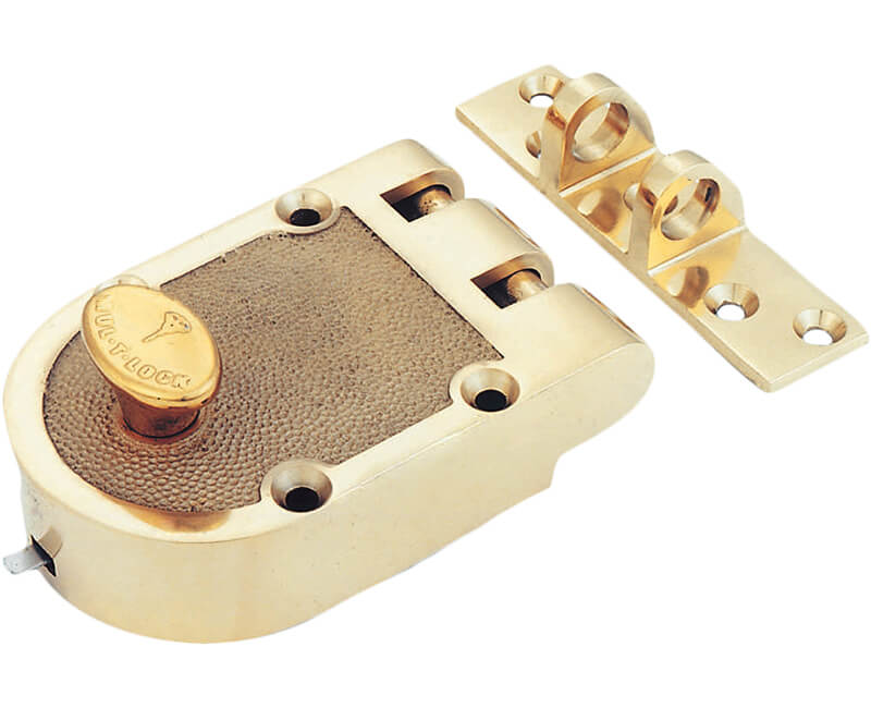 Mul-T-Lock进口代理批发 Mul-T-Lock 006C-JPSTD1-05-D Jimmyproof 死锁 - 抛光黄铜