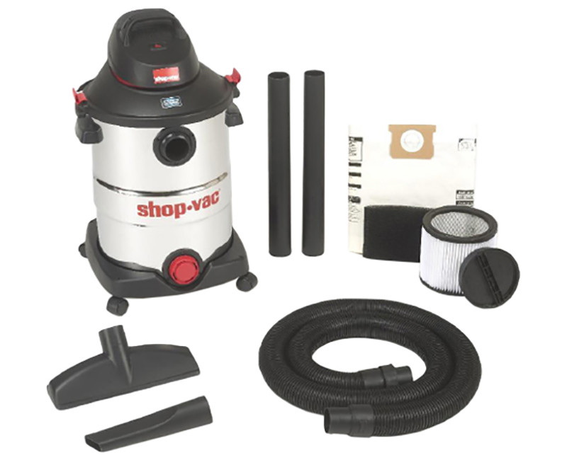 Shop-Vac 9627006 10 Gallon 4.5 Peak HP Polyethylene Wet / Dry Vacuum with  Tool Kit