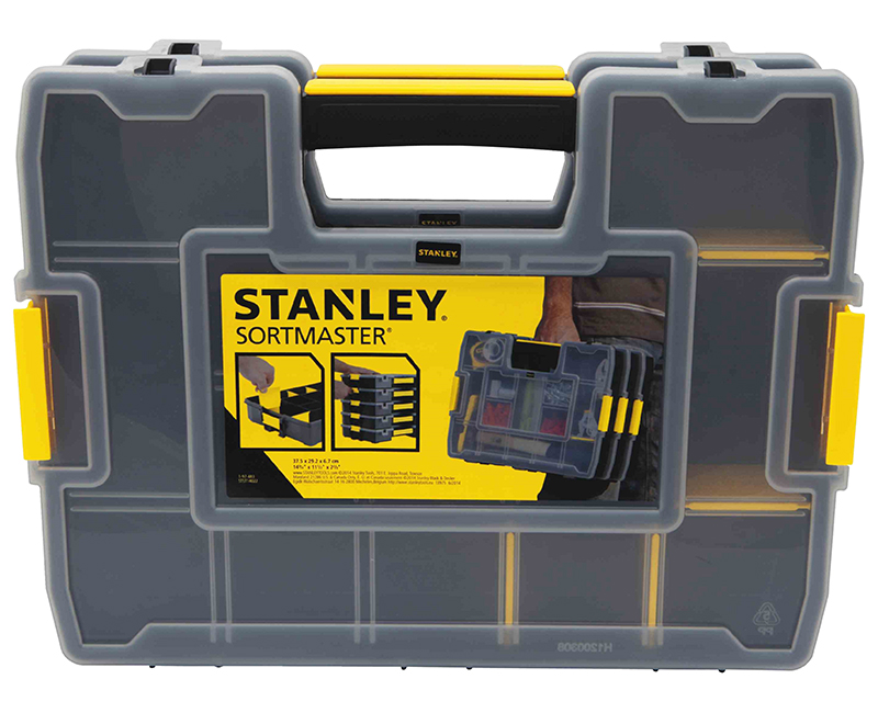 Stanley Storage进口代理批发 Stanley Storage STST14022 2.7 英寸高 x 14.8 英寸长 x 11.5 英寸 W Sort Master 初级工具存储和收纳盒