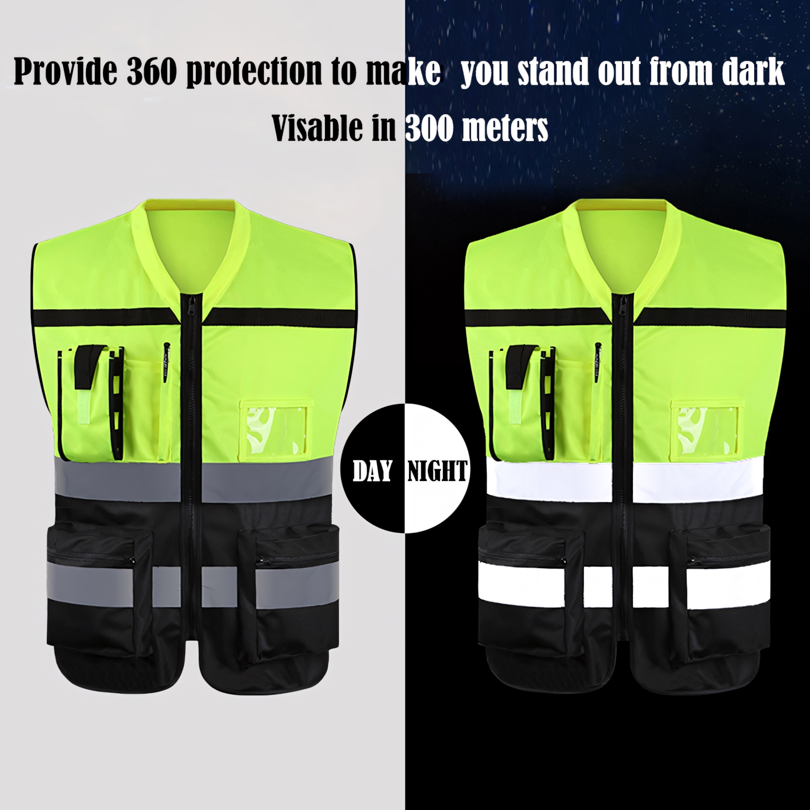 GOGO Hi-Vis Work Safety Vest