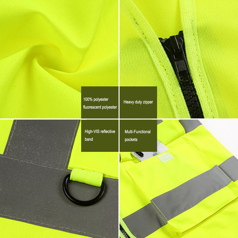 GOGO High Visibility Breathable Safety Vest Reflective Uniform Vest Details