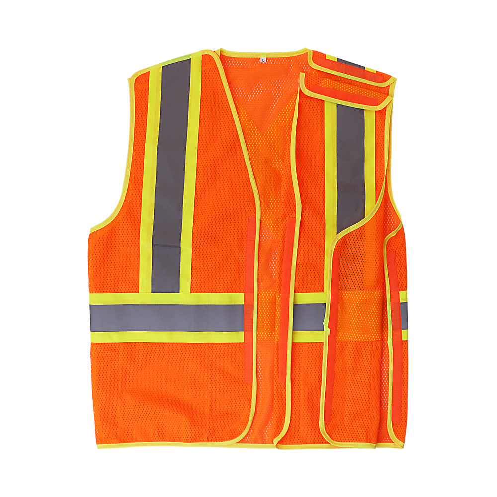Police Reflective Safety Vest Breakaway Zip Front