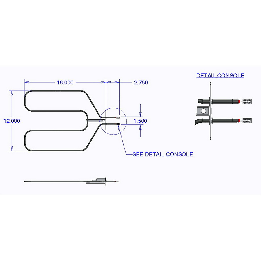 酷牌库|商品详情-Range Kleen进口代理批发 系列 Kleen 7516 Broil Element GE Hotpoint 和 RCA 品牌 3400W 250V