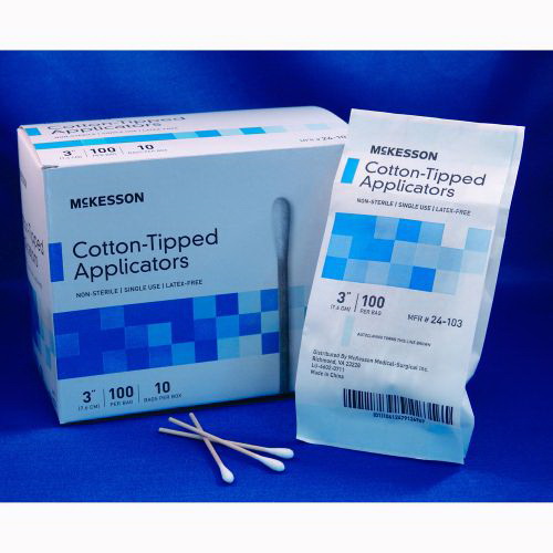 McKesson进口代理批发 McKesson 24-103 棉头涂抹器 - 1000/盒