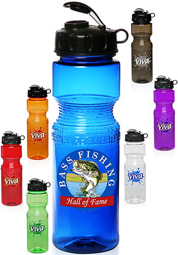 Classic 28 oz. Water Bottles, Custom Waterbottle, Custom Bike Waterbottle, Plastic Bottles, Soft Squeezable bottles