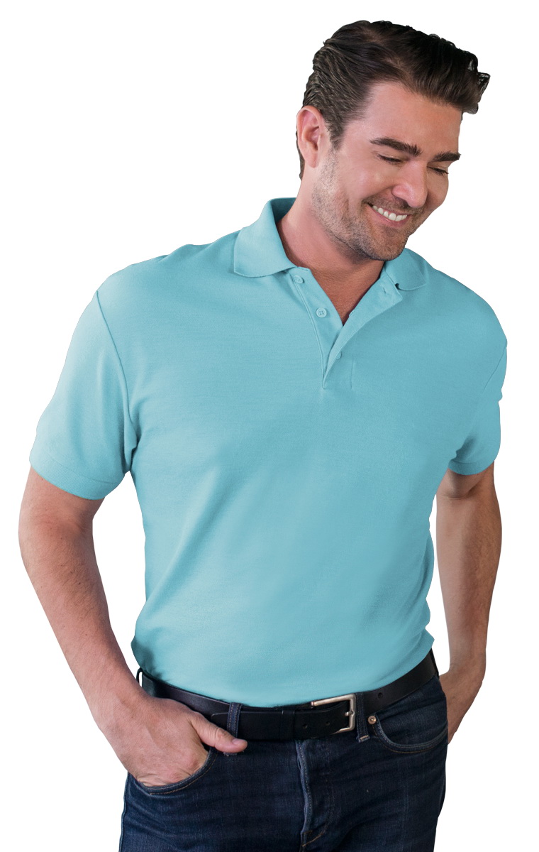 BG7501 Mens Soft Touch Short Sleeve Pocketed Pique Polo