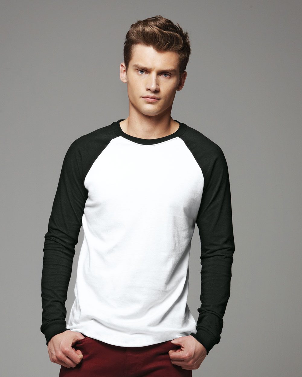 Canvas 3000 Long Sleeve Raglan Hawthorne Baseball T-Shirt