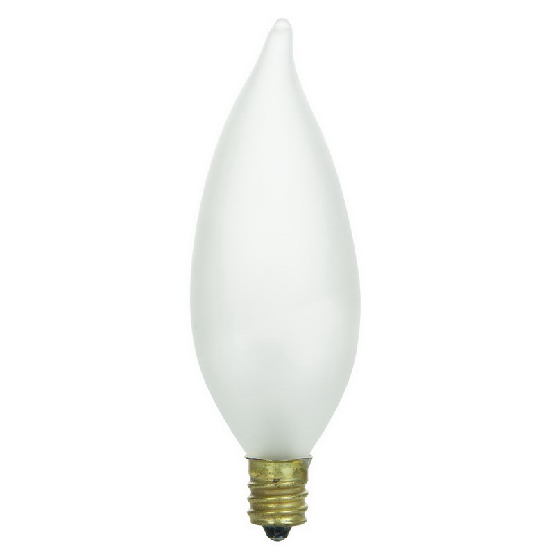 Clear Candelabra Based Sunlite 15T4/CL Incandescent 15-Watt T4 Tubular Bulb 