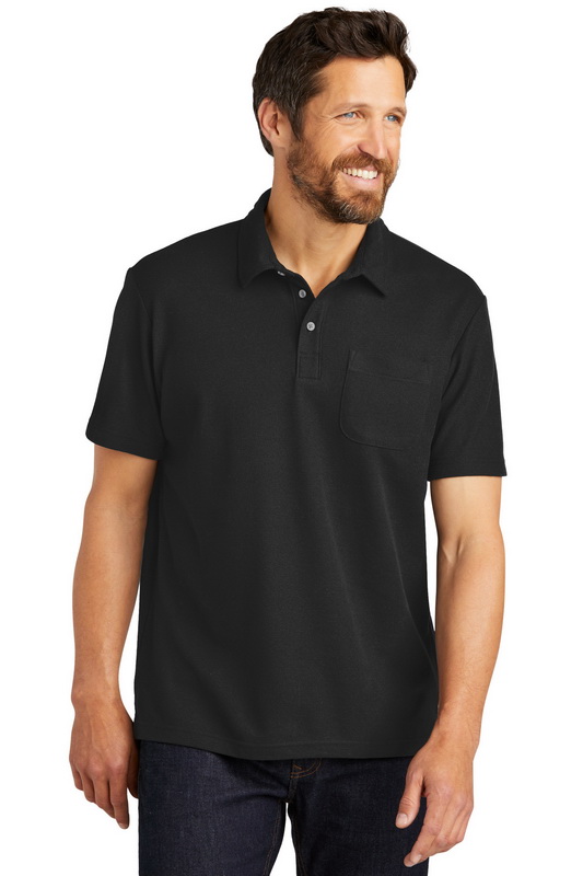 Port Authority K868 C-FREE Cotton Blend Pique Pocket Polo Port Authority K868 C-FREE Cotton Blend Pique Pocket Polo