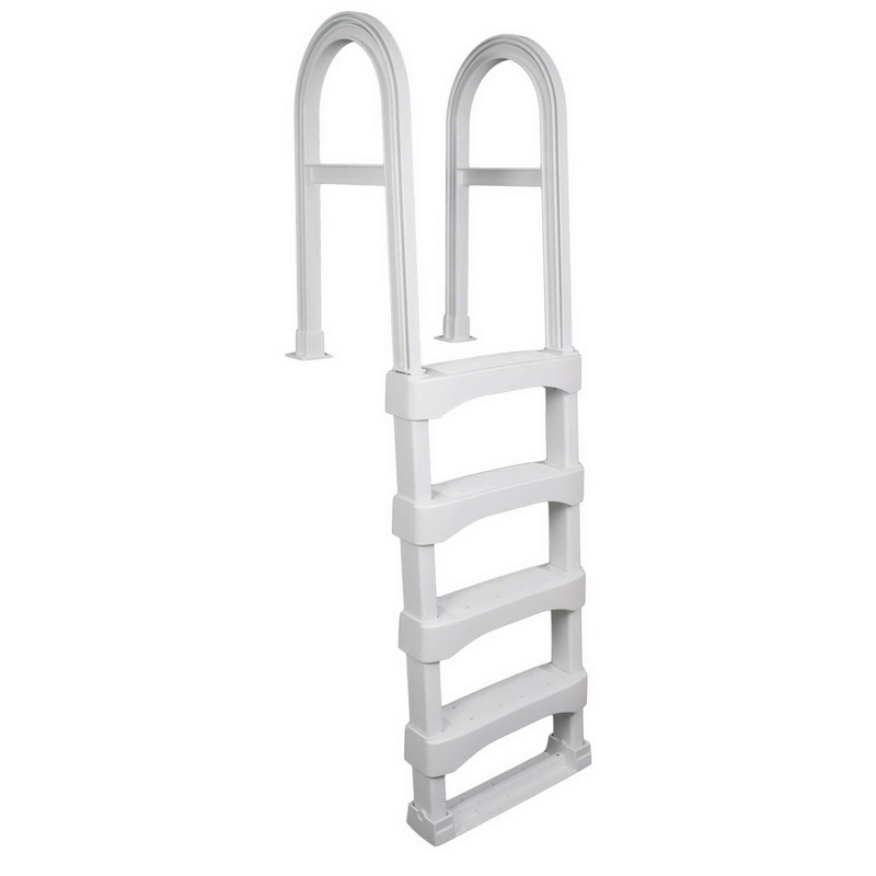 Vinyl Works NE9880 Premium A-Frame Above Ground Pool Ladder - White