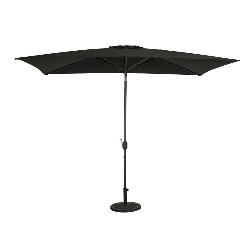 Island Umbrella进口代理批发 Island Umbrella NU6858 比米尼岛 6.5 英尺 x 10 英尺矩形市场伞 - 聚酯雨伞 - 黑色