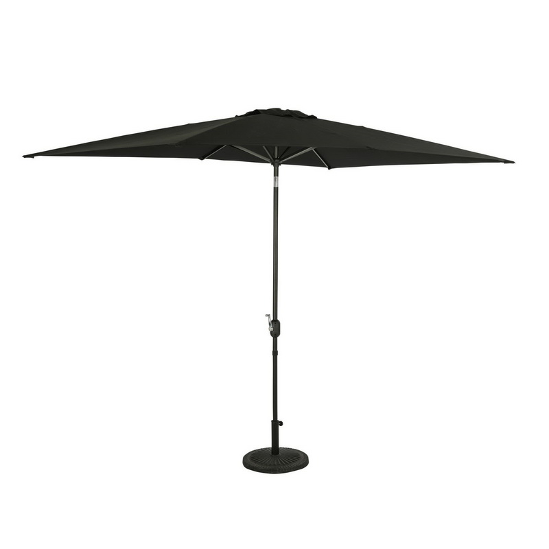 酷牌库|商品详情-Island Umbrella进口代理批发 Island Umbrella NU6858 比米尼岛 6.5 英尺 x 10 英尺矩形市场伞 - 聚酯雨伞 - 黑色