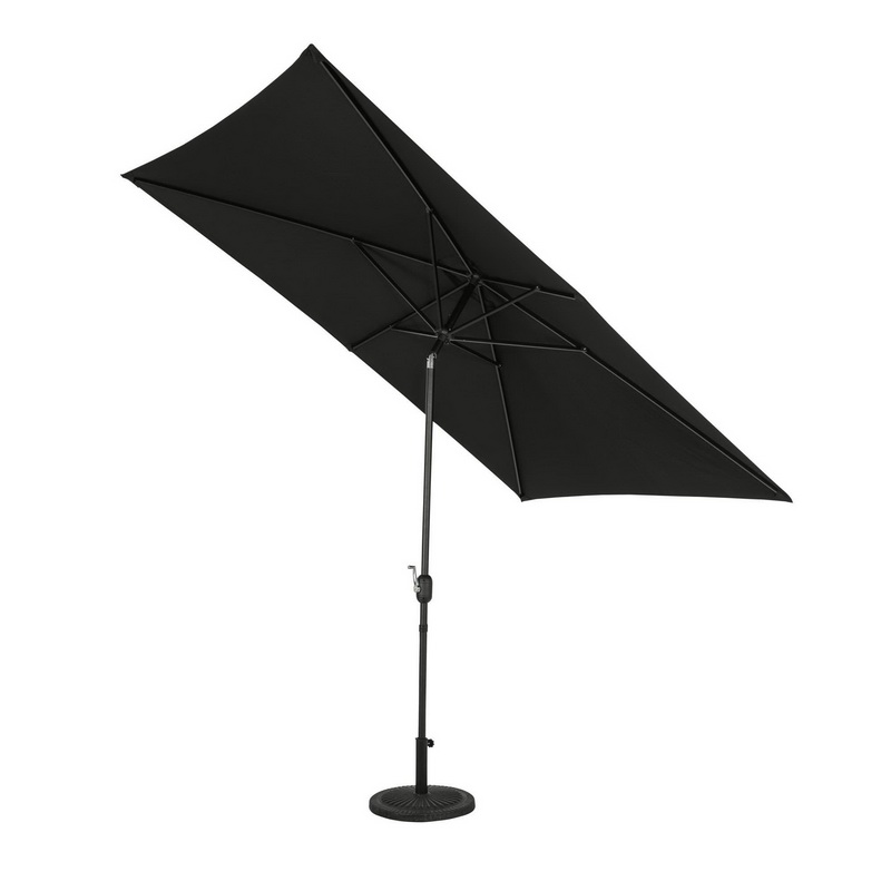 酷牌库|商品详情-Island Umbrella进口代理批发 Island Umbrella NU6858 比米尼岛 6.5 英尺 x 10 英尺矩形市场伞 - 聚酯雨伞 - 黑色