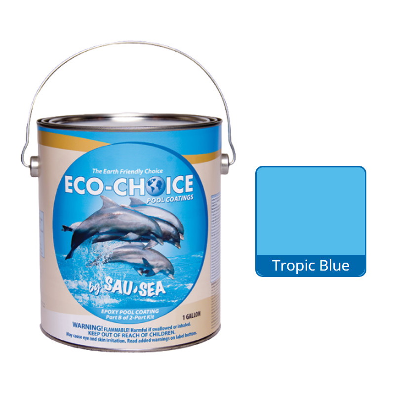 Sau-Sea Swimming Pool Products进口代理批发 Sau-Sea 游泳池产品 1ECPETB 1Gal Ecochoice 环氧树脂 Tropicblue Sausea 2 部分环氧树脂（Hm-油漆）