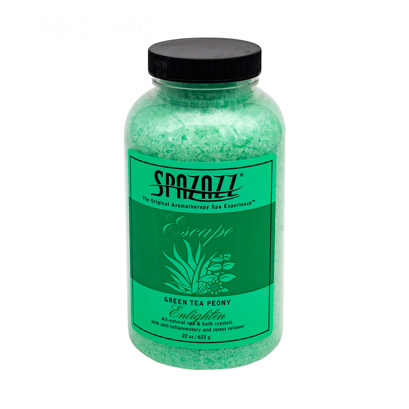 Spazazz进口代理批发 Spazazz SPZ-109CS 绿茶牡丹 - 启蒙盒 - 22 盎司水晶盒，含 12 个逃脱水晶和长生不老药