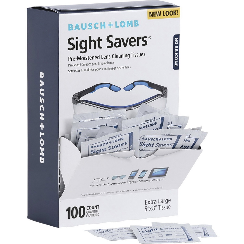 Bausch & Lomb进口代理批发 Bausch + Lomb Sight Savers 预湿镜片清洁纸巾