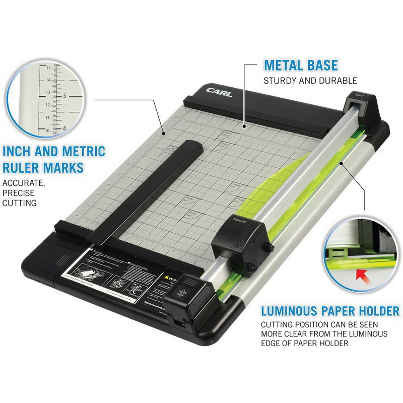 酷牌库|商品详情-CARL进口代理批发 CARL 重型金属底座 12 英寸纸张修剪器