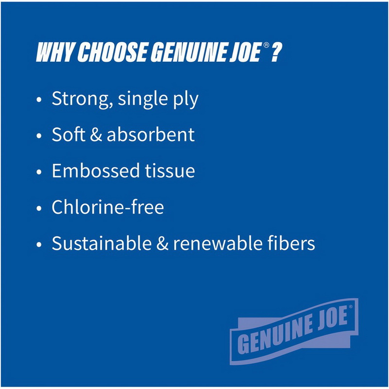 酷牌库|商品详情-Genuine Joe Solutions进口代理批发 Genuine Joe Solutions 1 层硬卷毛巾