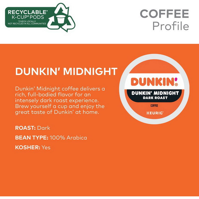 酷牌库|商品详情-Dunkin' Donuts进口代理批发 Dunkin' Donuts? K-Cup Dunkin 午夜咖啡