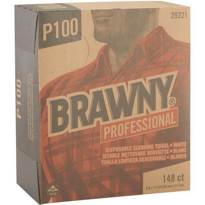 酷牌库|商品详情-Brawny Professional进口代理批发 Brawny? Professional P100 一次性清洁毛巾