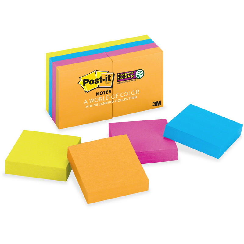 Post-it Super Sticky Notes - Supernova Neons Color Collection