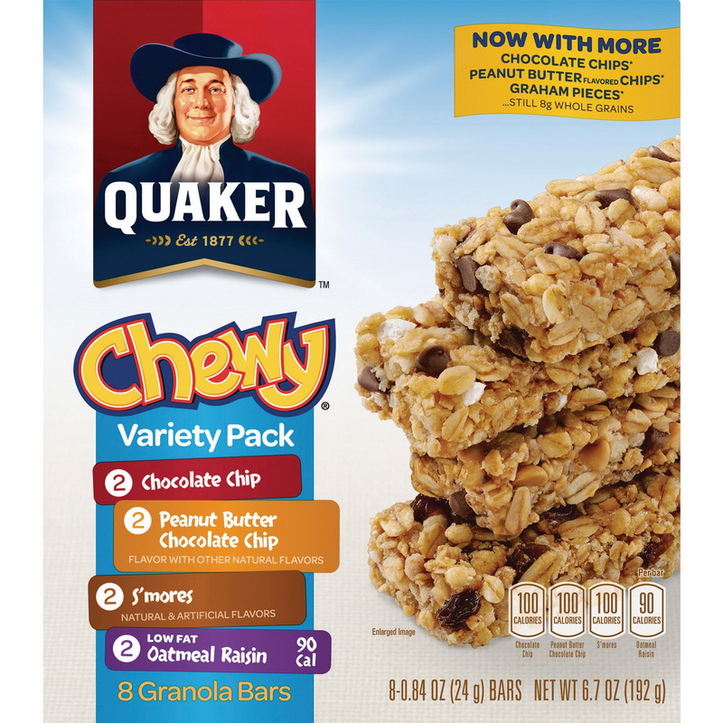 Quaker Oats进口代理批发 桂格燕麦耐嚼格兰诺拉麦片棒多种装