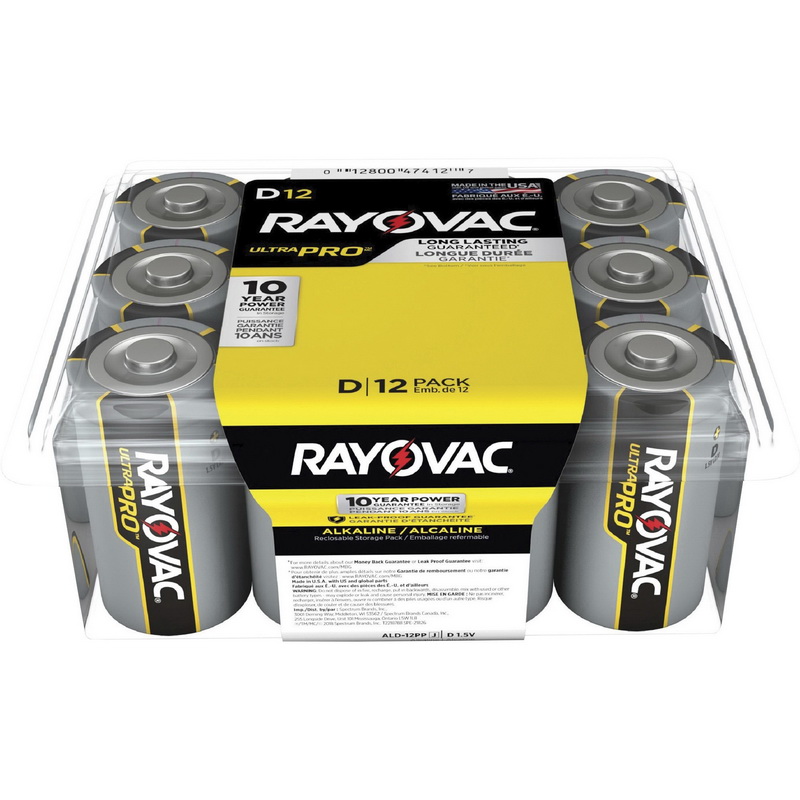 RDI进口代理批发 Rayovac Ultra Pro 碱性 D 电池