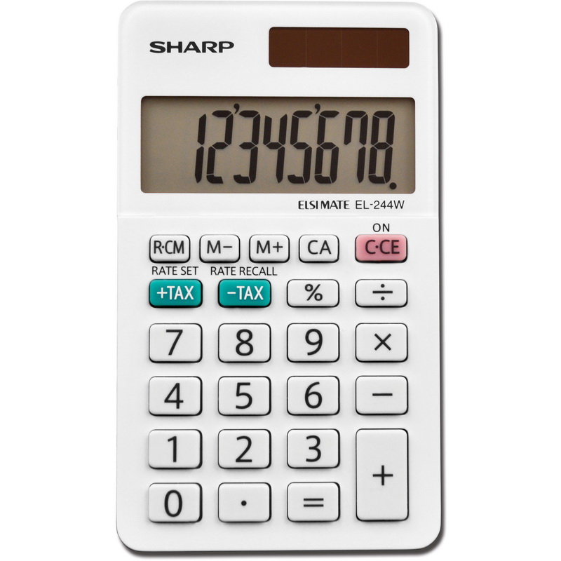 Sharp Calculators进口代理批发 Sharp EL-244WB 8 位专业袖珍计算器