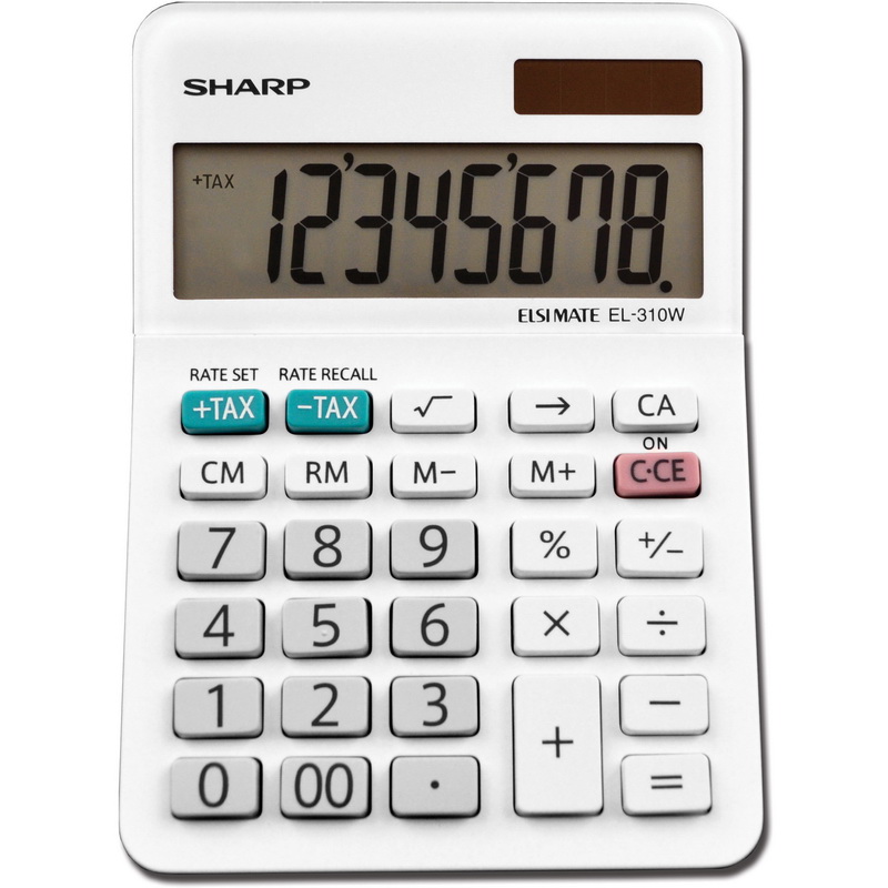 Sharp Calculators进口代理批发 Sharp EL-310WB 8 位专业迷你台式计算器