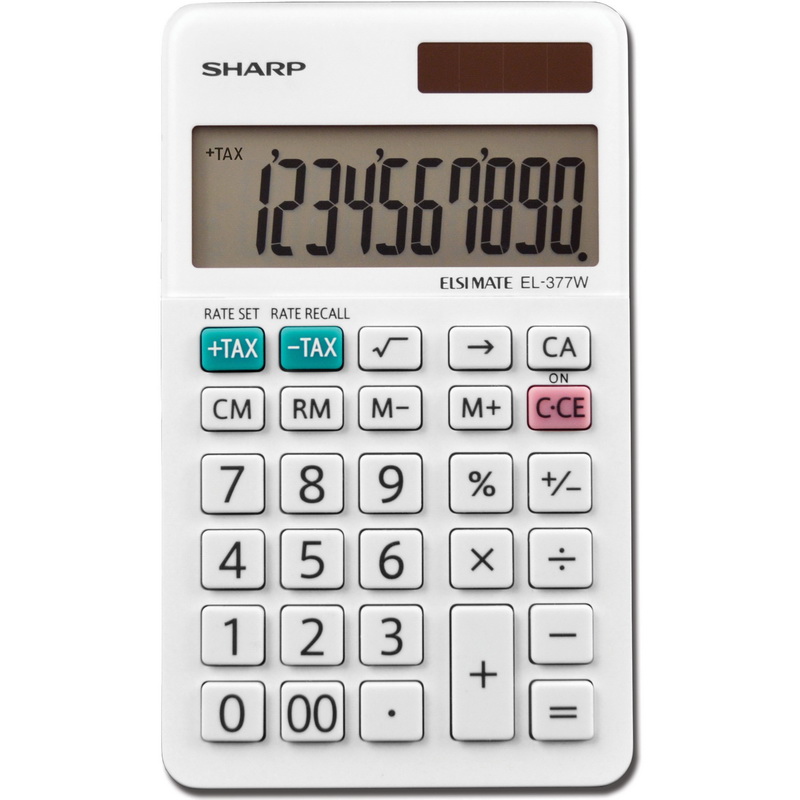 Sharp Calculators进口代理批发 Sharp EL-377WB 10位专业手持计算器