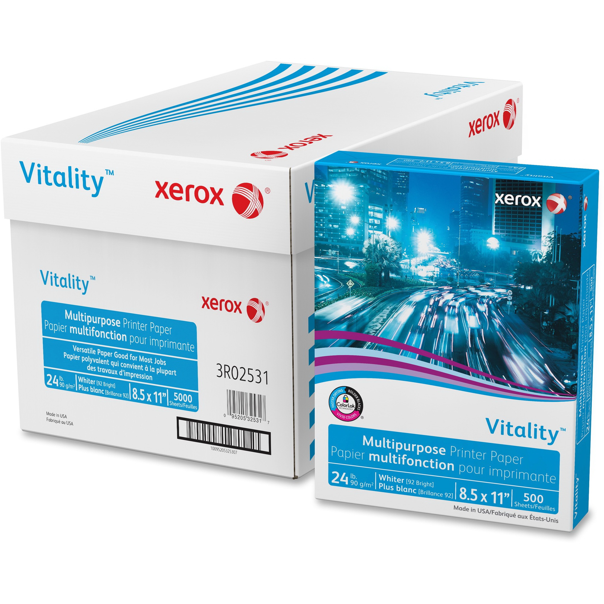 Xerox进口代理批发 Xerox Vitality 多功能打印纸，XER3R02531