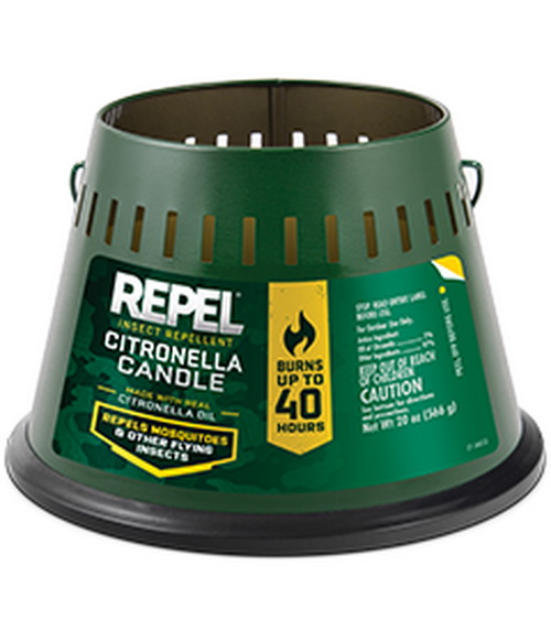 酷牌库|商品详情-Repel进口代理批发74; 驱虫剂香茅油蜡烛（三重灯芯），20 盎司