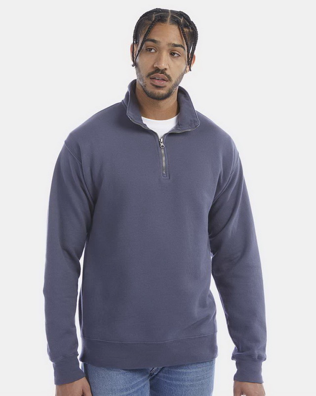 Comfort Colors 1580 Garment-Dyed Quarter Zip Sweatshirt 