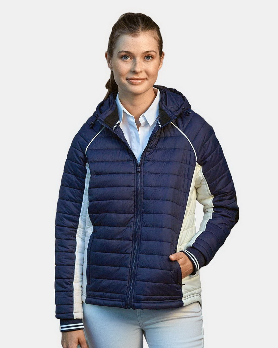 Nautica进口代理批发 定制 Nautica N17187 女式航海英里连帽羽绒夹克