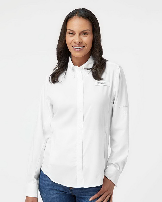 Custom Columbia 127570 Women's PFG Tamiami™ II Long Sleeve Shirt