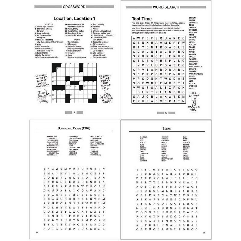 酷牌库|商品详情-Dover Publications进口代理批发 Dover Publications 20018 年单词搜索和单词拼图书籍 3 件装（3 件装）