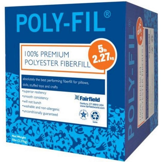 Fairfield进口代理批发 Fairfield Poly-Fil 纤维填充物 5 磅。盒子