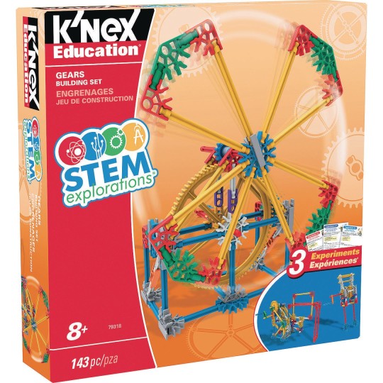 K'NEX进口代理批发 Knex STEM 探索齿轮拼搭套装