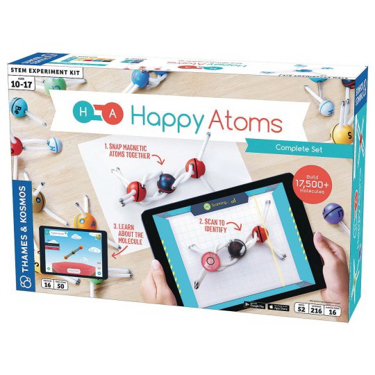 Happy Atoms进口代理批发 Happy Atoms 磁分子建模套装和 iOS 应用程序全套