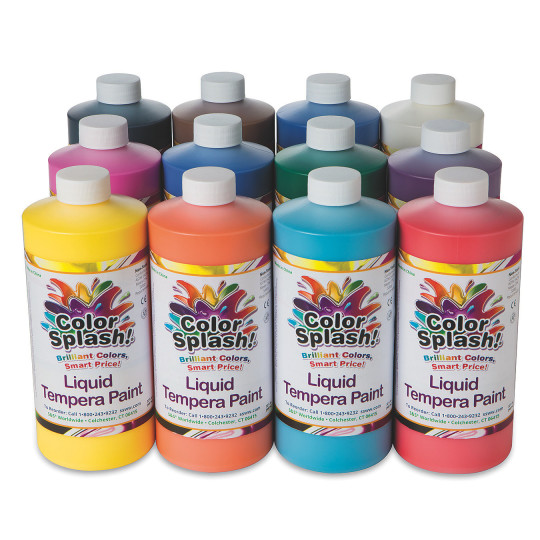 32-oz. Color Splash! Liquid Tempera Paint Assortment (Pack of 12)