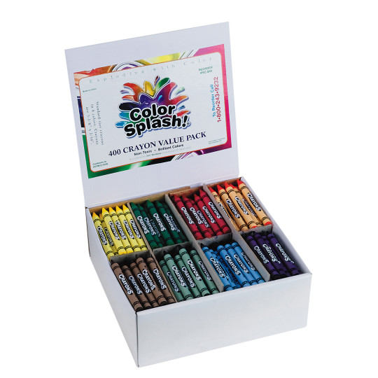 Color Splash Crayons PlusPack - 8 Colors, Price/400 /Box
