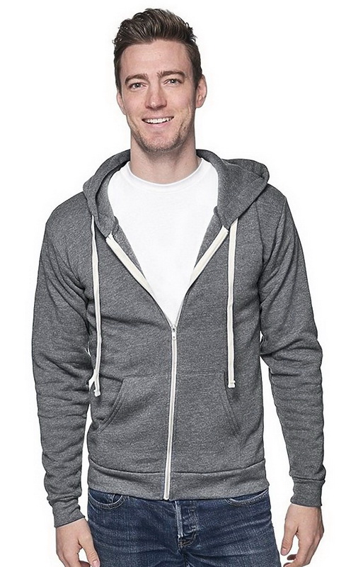 Unisex French Terry Organic Cotton Full-Zip Hoodie