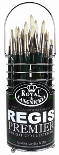 Royal Brush进口代理批发 Royal Brush REGISCAD-72 Royal Regis Premier 鬃毛刷 - 72Ct