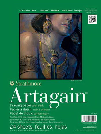 Strathmore进口代理批发 Strathmore 400 系列黑色 Artagain 垫