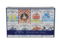 Winsor & Newton进口代理批发 Winsor & Newton 1090093 Winsor/Newton Henry 系列墨水包 - 8 件