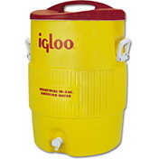 Igloo进口代理批发 Igloo 10 加仑草皮系列冷却器黄-红