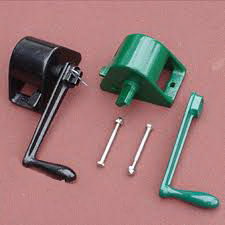 Ratchet Reel Single Heavy Duty with Covered Crank Green